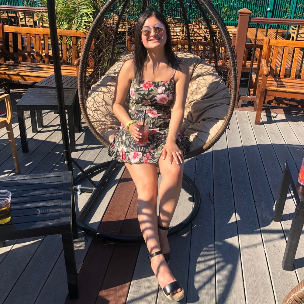 AE Two Piece Tropical Print Set